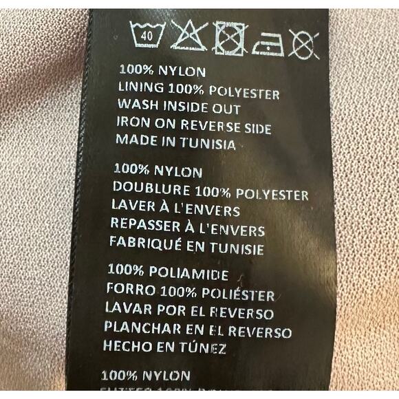 2/$30 Urban Outfitters Austin Mesh Mini Dress Taupe Checkered Ruched Size XS - Picture 13 of 14